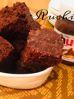 A picture of Nutella Brownies.