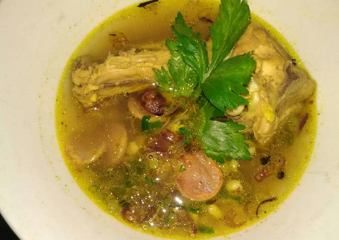 Resep Soto balungan sosis sueger(tanpa santan) Anti Gagal