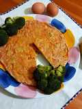 Baked Frittata with Potatoes and Tomato Sauce