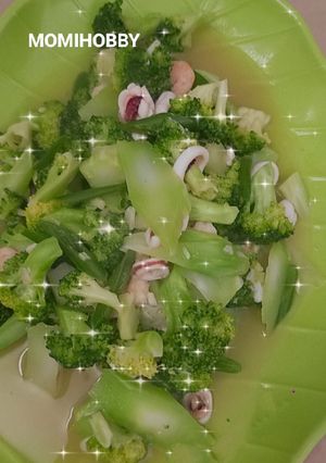 Foto resep Brokoli seafood bawang kembang