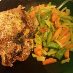 A picture of Hot and Sweet Pork Chops.