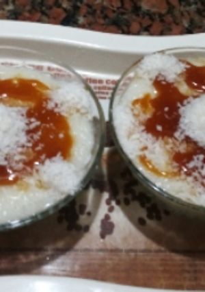 صورة لوصفة الرز باللبن بصوص الكراميل 🍨🍨🍨