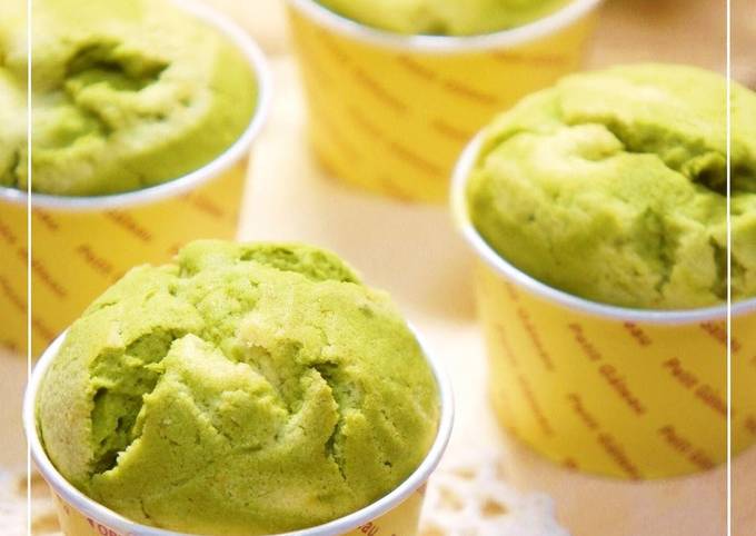 Recipe of Quick Marbled Matcha Muffins