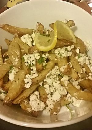 A picture of Greek Feta Fries.