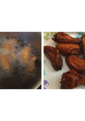 A picture of Fried Buffalo Chicken Wings.