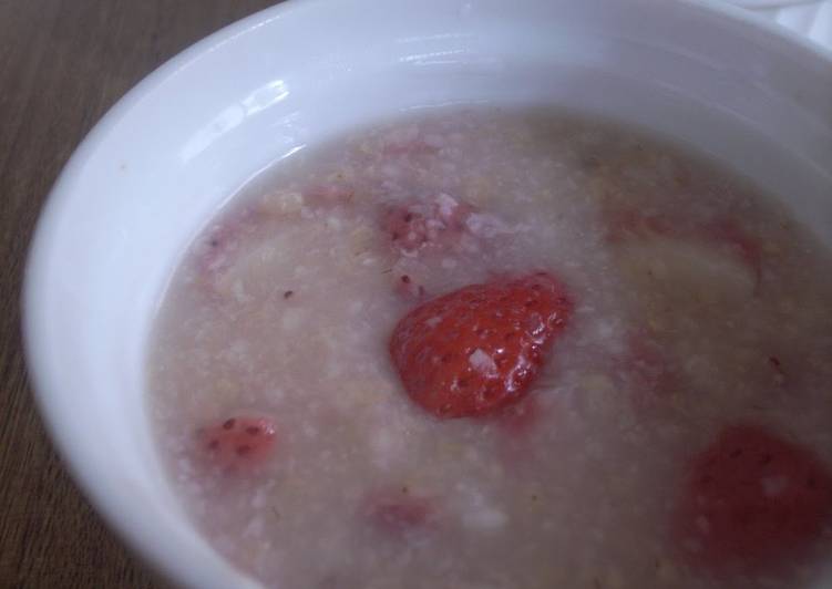 Recipe of Homemade Strawberry &amp; Brown Rice Amazake Jelly