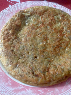 Una foto de Tortilla de habas tiernas