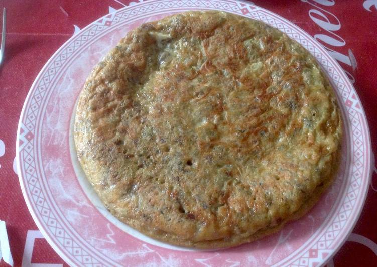 Tortilla de habas tiernas