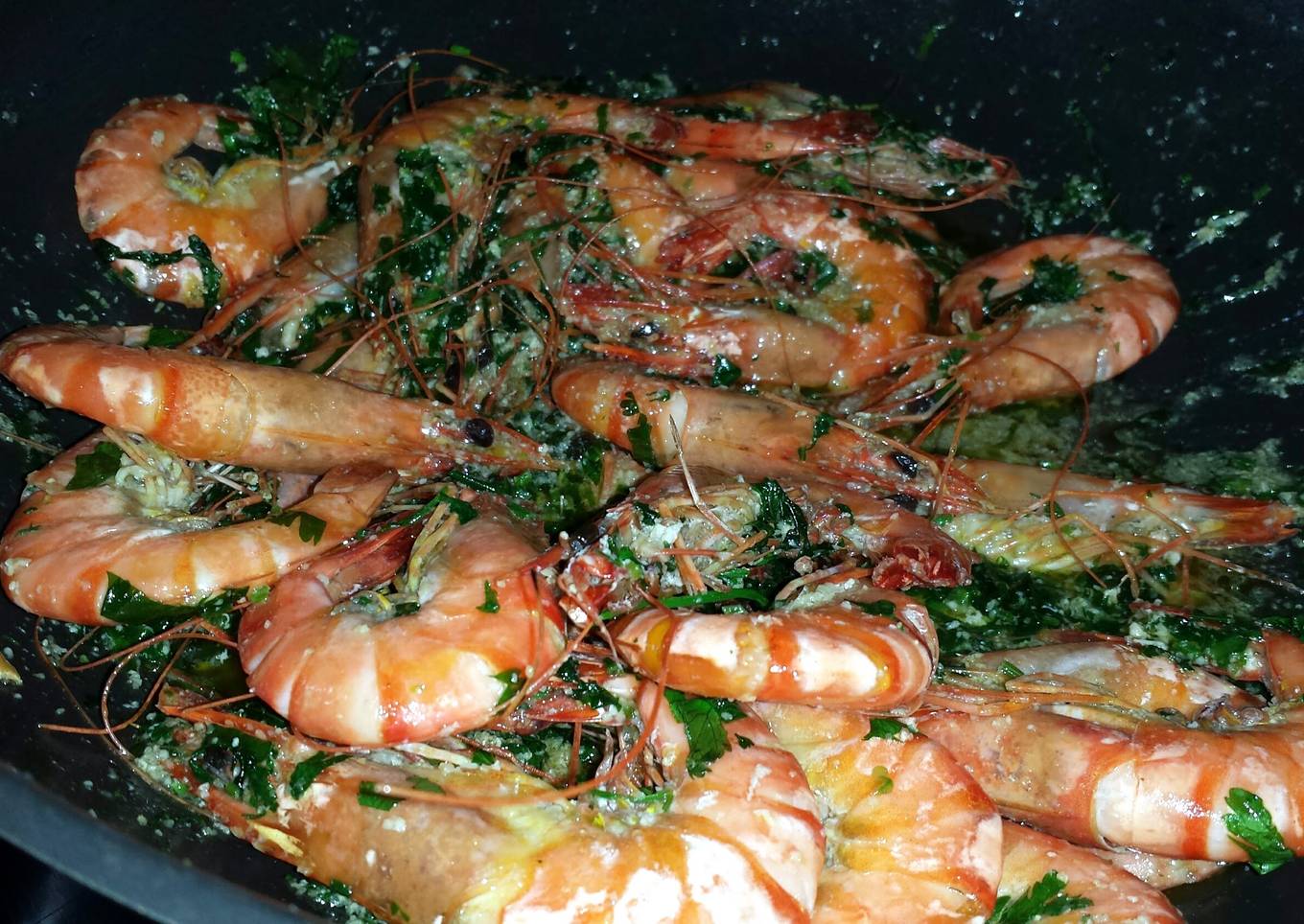 Prawns in Parsley Sauce