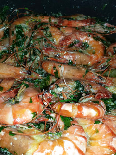 A picture of Prawns in Parsley Sauce.
