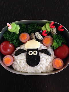 A picture of So Simple!! Shaun the Sheep Character Bento.