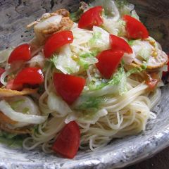 A picture of Chilled Creamy Pasta with Soy Milk.