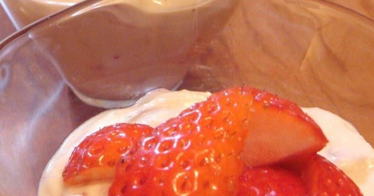 Simple Tofu Desserts Strawberry Yogurt Recipe by cookpad.japan Cookpad