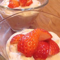 A picture of Simple Tofu Desserts Strawberry Yogurt.