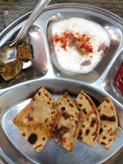 A picture of Onion-Tomato Parantha.