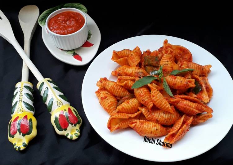 Recipe of Homemade Pasta in Red Sauce