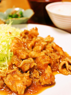 A picture of Ginger Pork with a Secret Ingredient.
