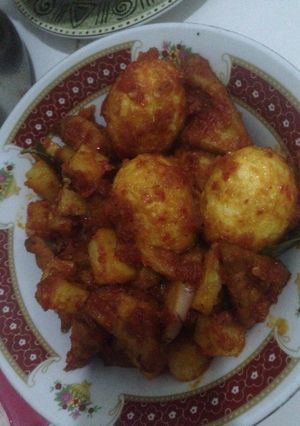 Foto resep Balado Kentang Telor Tahu