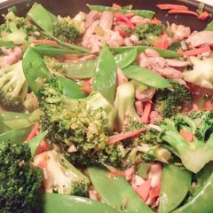 A picture of Chicken stir fry.