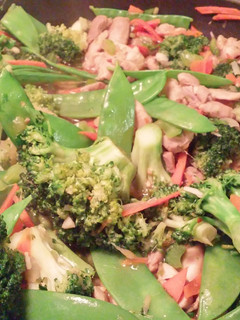 A picture of Chicken stir fry.