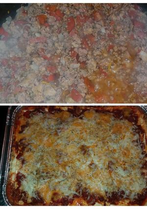 A picture of BgCtGal's 3 Meat N Cheese Lasagna.
