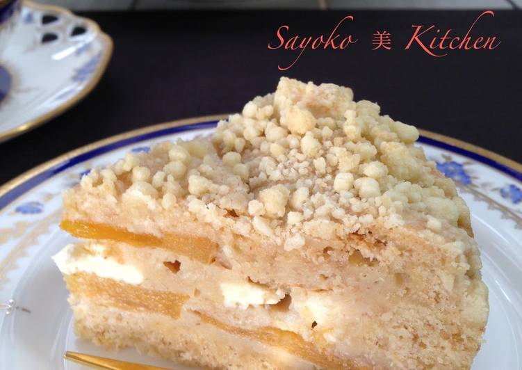 Recipe of Ultimate Persimmon and Cream Cheese Crumble Gateau