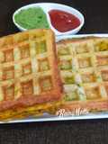 Aloo Masala Sandwich Waffle