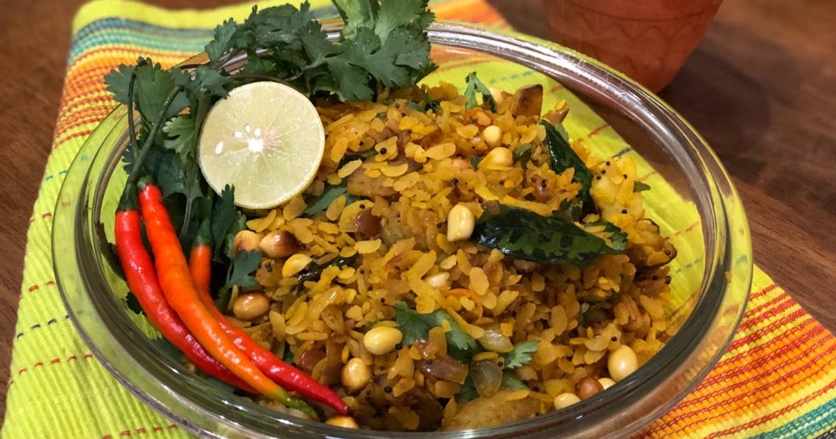 Maharashtrian Poha With Healthy Twist Super Healthy Breakfast Recipe By Madaboutcooking Cookpad