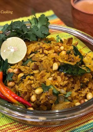 A picture of Maharashtrian Poha With Healthy Twist – Super Healthy Breakfast.