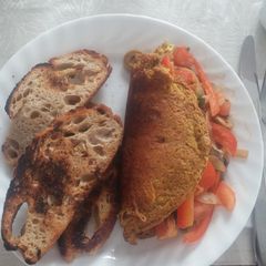A picture of Vegan Gluten-Free Tofu Omlette.
