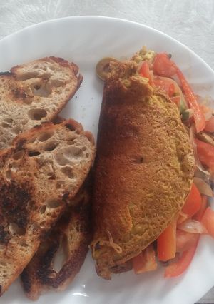A picture of Vegan Gluten-Free Tofu Omlette.