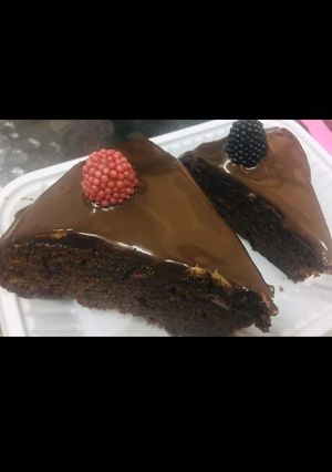 صورة لوصفة كيكة بالشوكولا 😋😋