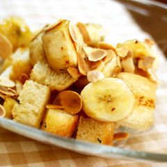 A picture of Caramel Banana Toast in 5 Minutes.