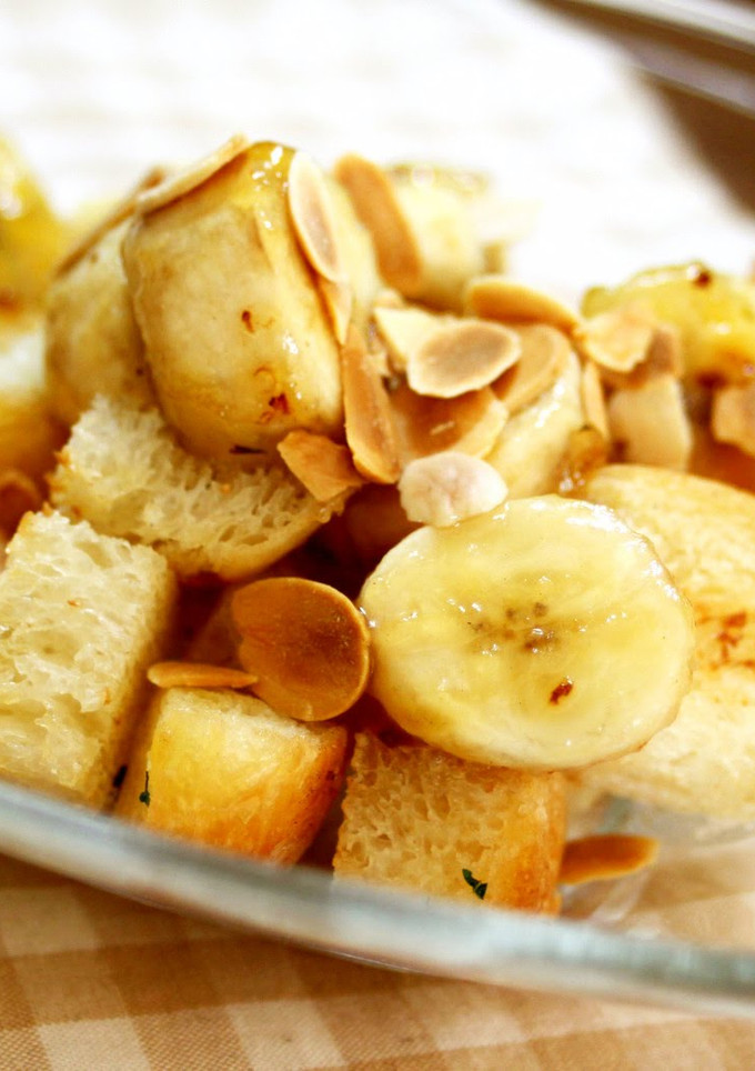 A picture of Caramel Banana Toast in 5 Minutes.