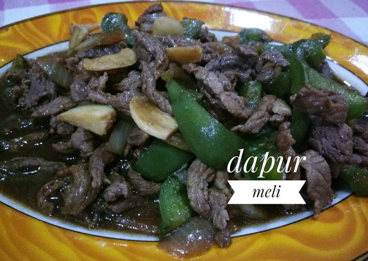 Daging tumis paprika