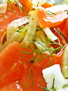 A picture of Smoked Salmon and Fennel Salad.