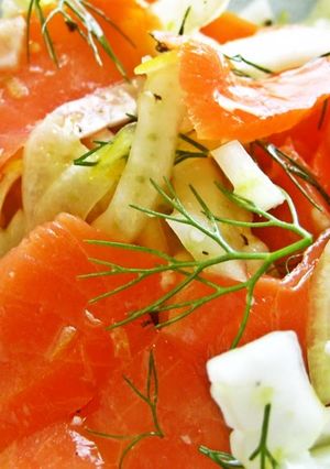 A picture of Smoked Salmon and Fennel Salad.