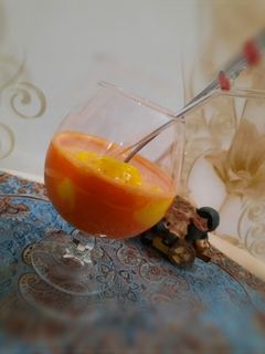 عکسی از دستور آب هویج بستنی