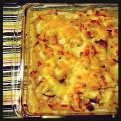 A picture of Chicken and Shrimp Gratin.