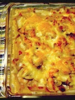 A picture of Chicken and Shrimp Gratin.