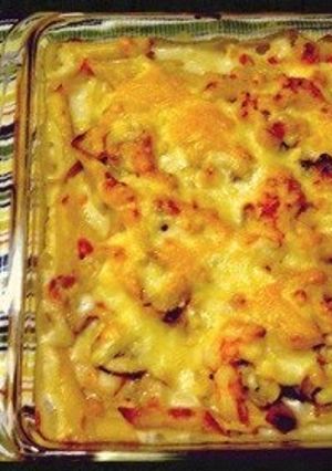 A picture of Chicken and Shrimp Gratin.