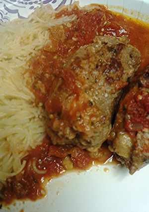A picture of braciole.