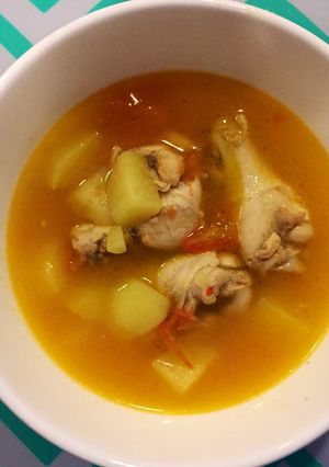 รูปของ ซุปไก่ง่ายนิดเดียวววว
