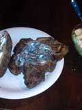 T-Bone Steak w/ Mushroom & Onion