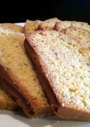 A picture of AMIEs PISTACHIO & ALMOND Bread Biscotti.