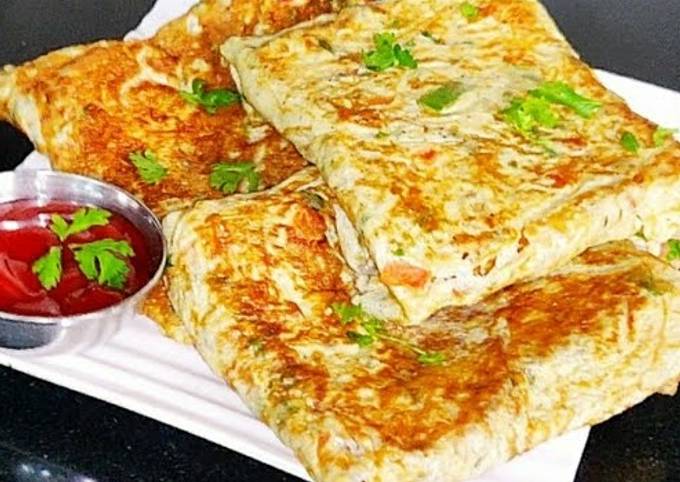 Easy egg breakfast recipe BREAD OMELETTE