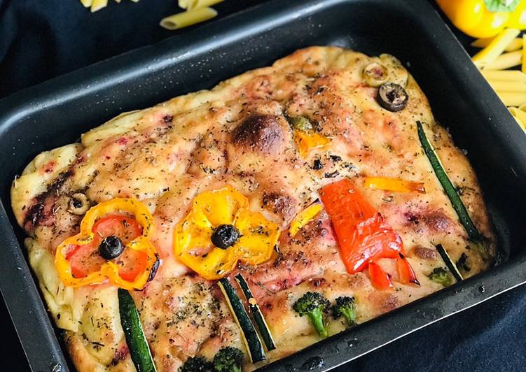 Steps to Prepare Perfect #GA4 #Week5 - “Beetroot Italian Focaccia Bread”