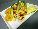 Un día caluroso es bueno una ensalada de lechuga
