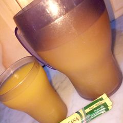 A picture of Pawpaw n ginger drink.