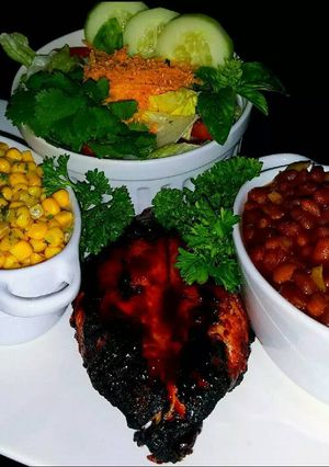 A picture of Mike's Kids Winner Winner BBQ Dinner!.